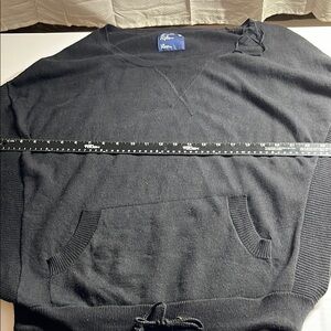 American Eagle Outfitters  size large Black Sweater open sides kangaroo pocket